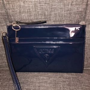 Guess Navy Blue Wristlet
